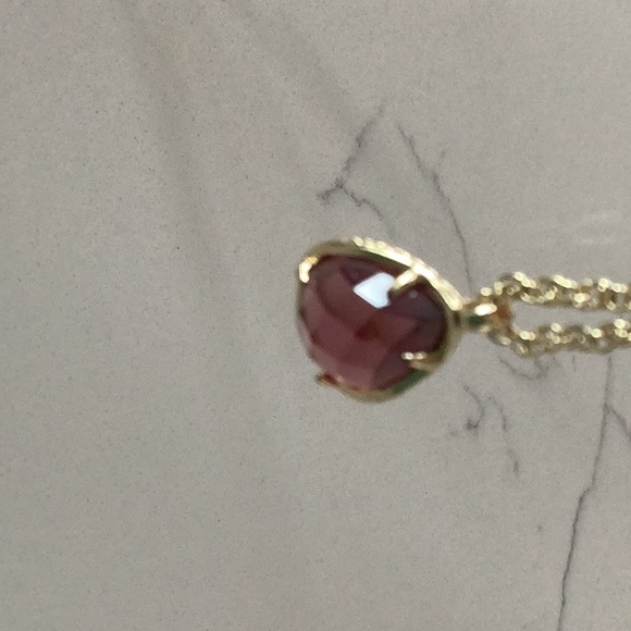 Kendra Scott Kiri Necklace in Gold Amethyst - Picture 7 of 10